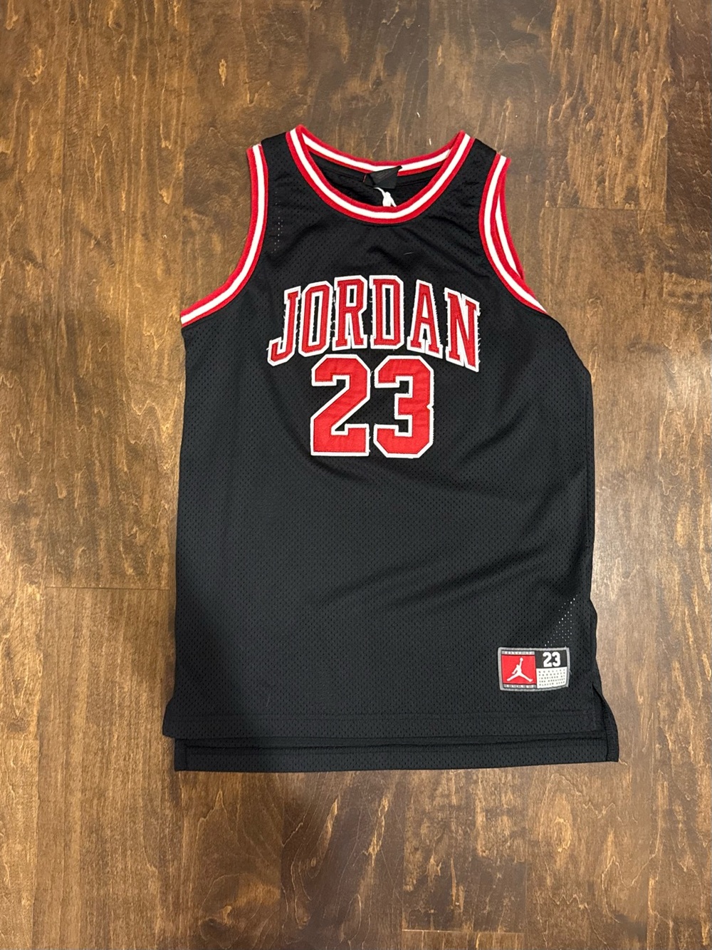 Jordan 23 Black & Red Basketball Jersey